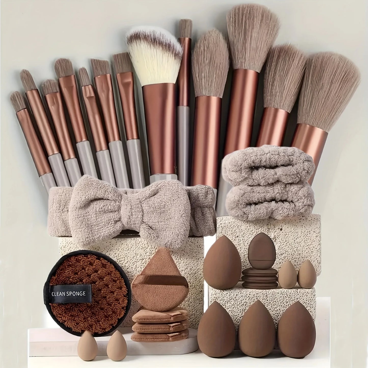 Set Beauté Signature "Lézia-Paris" – Collection Teint Parfait (33 Pièces)